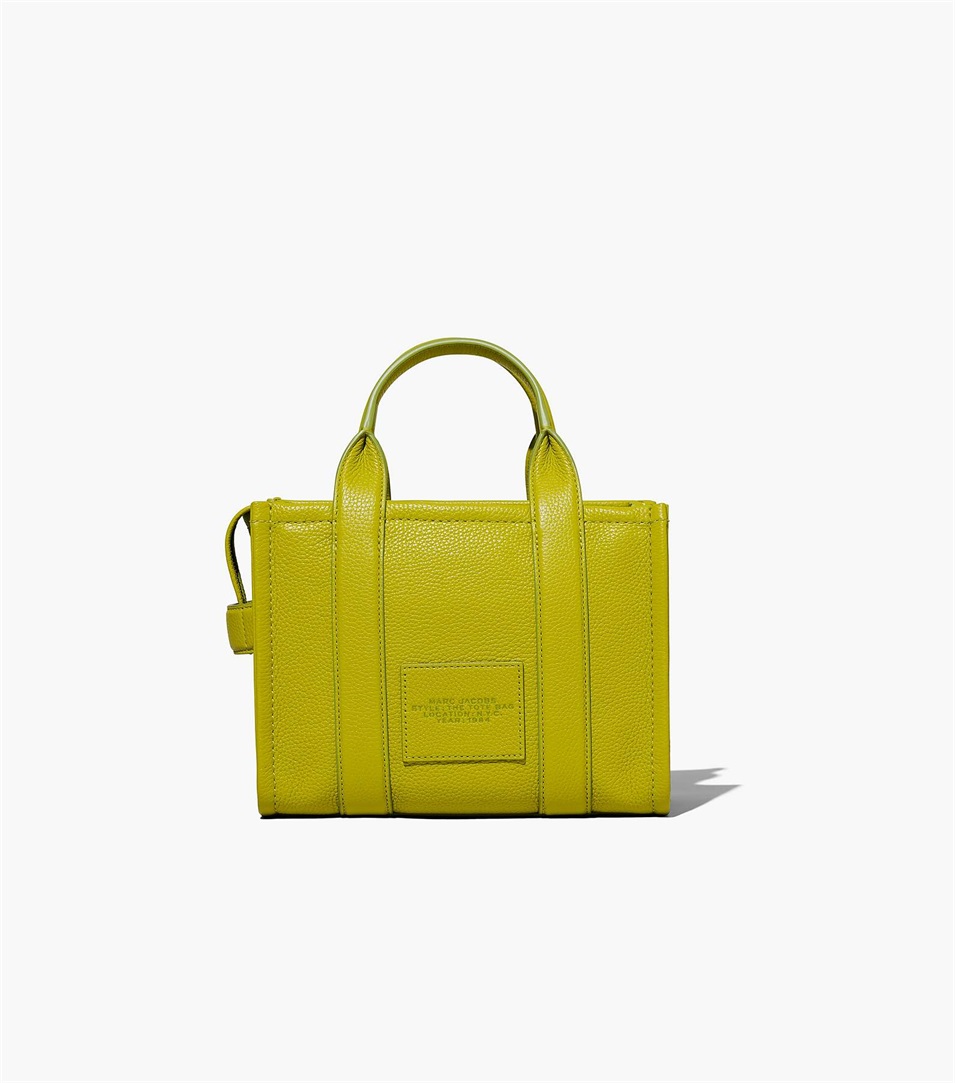 Bolso Tote Marc Jacobs The Leather Mini Mujer Verde | Peru-34059