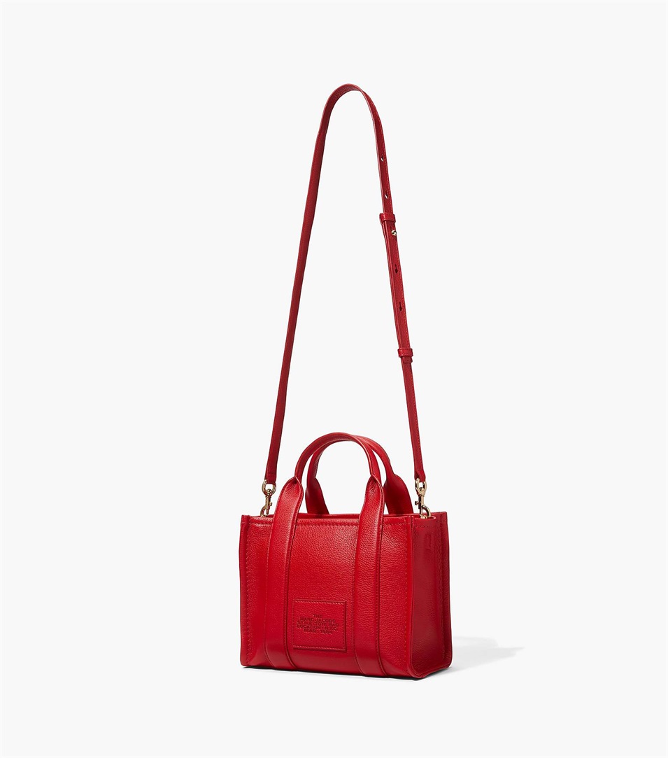 Bolso Tote Marc Jacobs The Leather Mini Mujer Rojas | Peru-41283