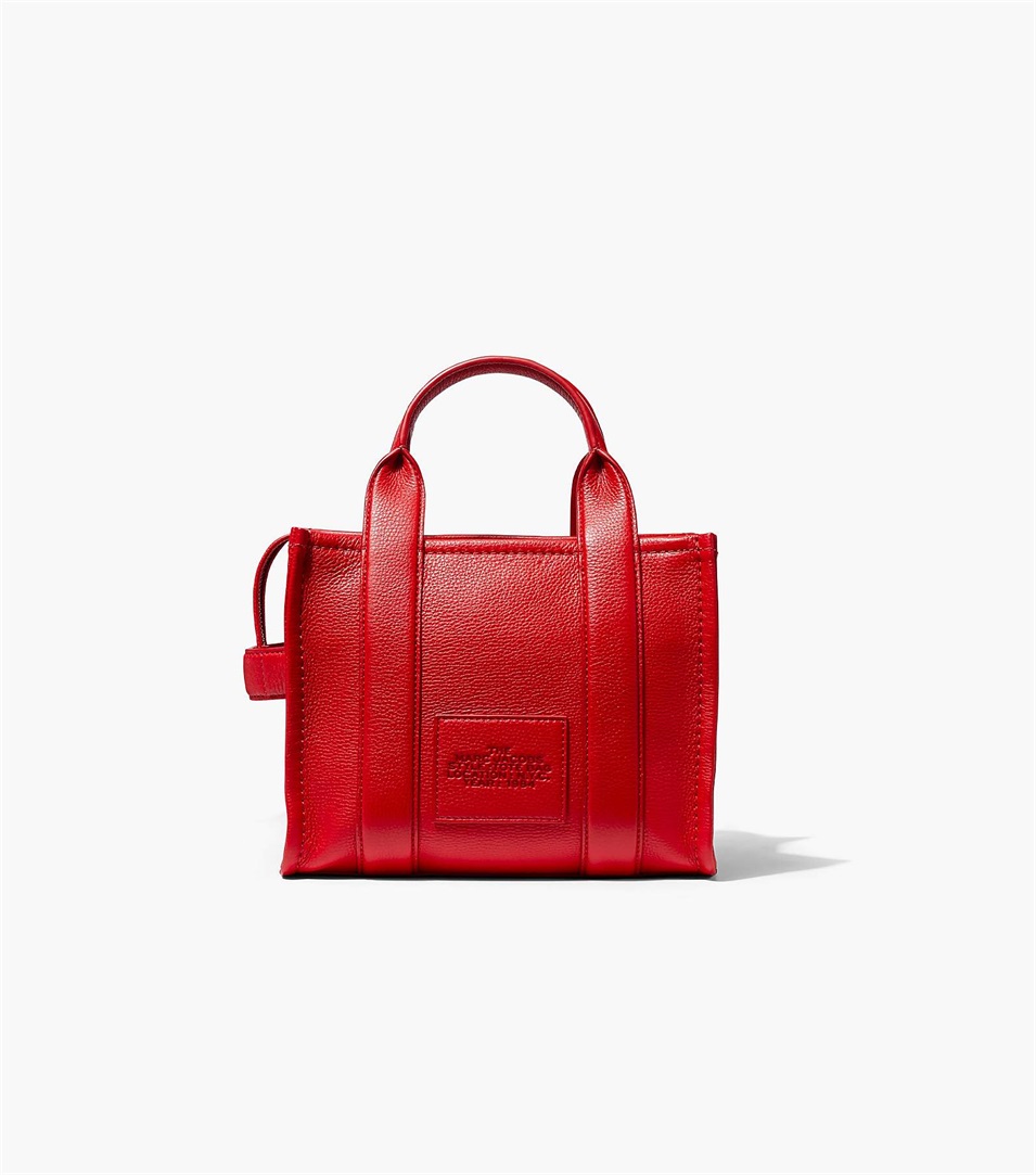 Bolso Tote Marc Jacobs The Leather Mini Mujer Rojas | Peru-41283