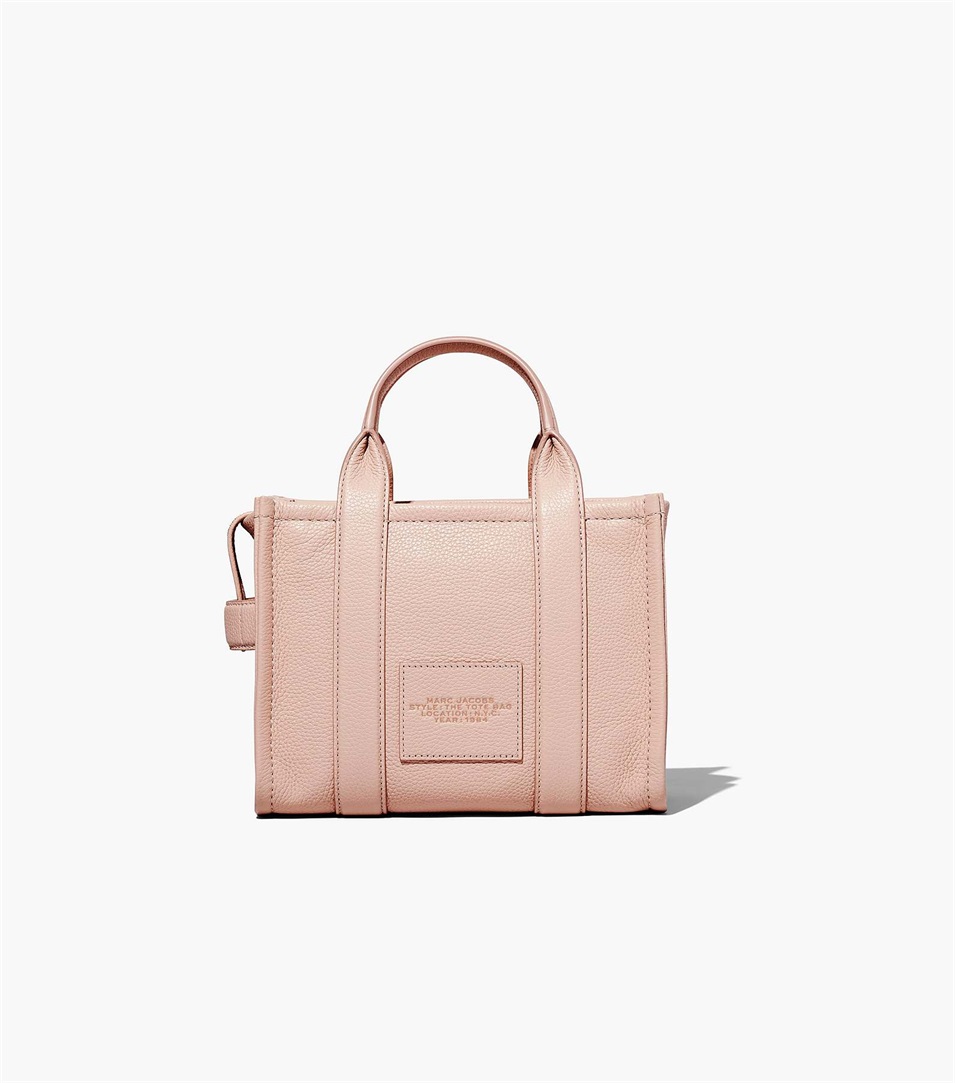 Bolso Tote Marc Jacobs The Leather Mini Mujer Rosas | Peru-73158