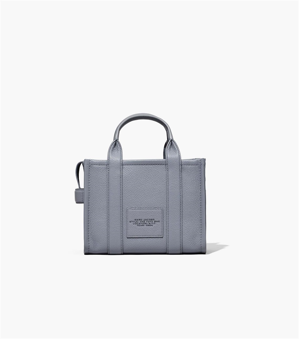 Bolso Tote Marc Jacobs The Leather Mini Mujer Gris | Peru-96083