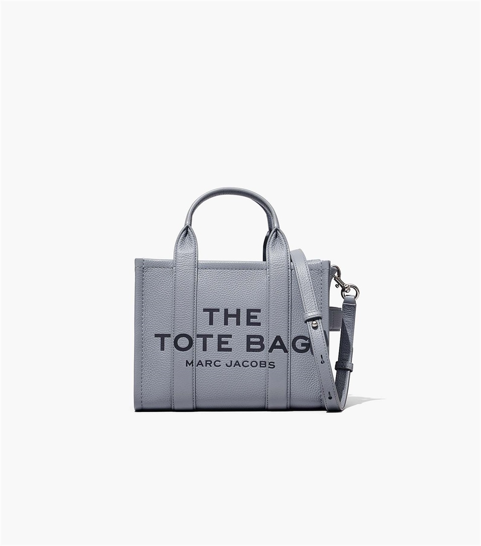 Bolso Tote Marc Jacobs The Leather Mini Mujer Gris | Peru-96083