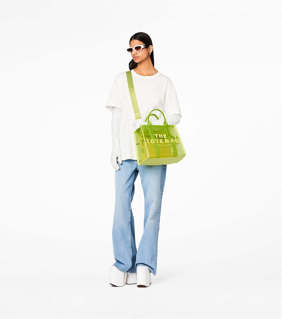 Bolso Tote Marc Jacobs The Mesh Medium Mujer Verde Claro | Peru-89407