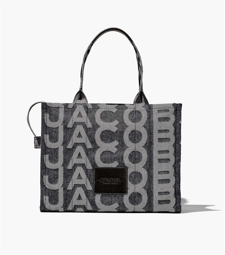 Bolso Tote Marc Jacobs The Monogram Denim Large Mujer Azules | Peru-32869