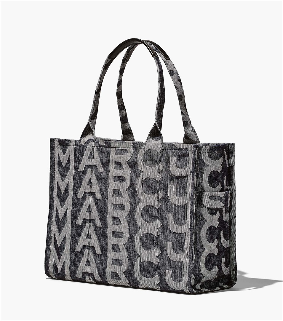 Bolso Tote Marc Jacobs The Monogram Denim Large Mujer Azules | Peru-32869