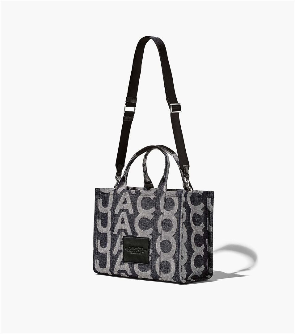 Bolso Tote Marc Jacobs The Monogram Denim Medium Mujer Azules | Peru-64182