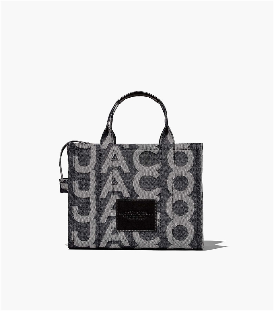 Bolso Tote Marc Jacobs The Monogram Denim Medium Mujer Azules | Peru-64182