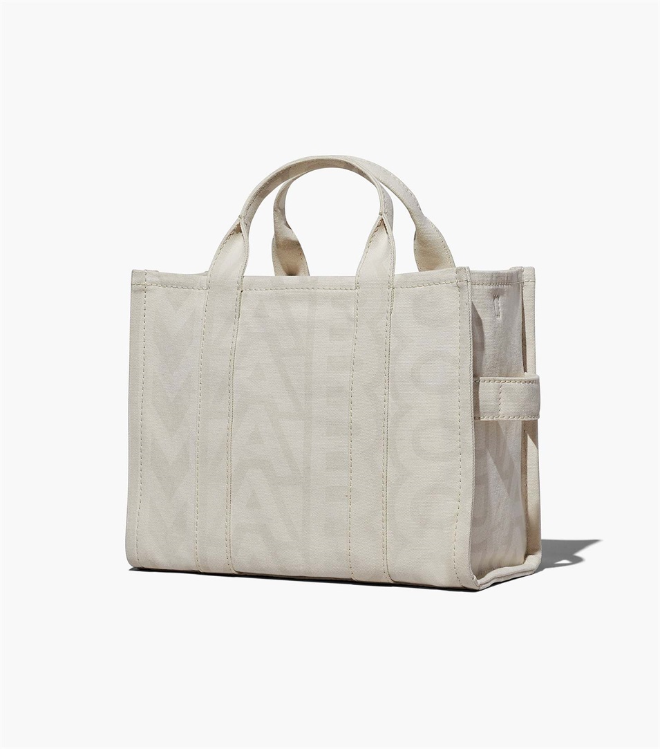 Bolso Tote Marc Jacobs The Outline Monogram Medium Mujer Blancas | Peru-57416