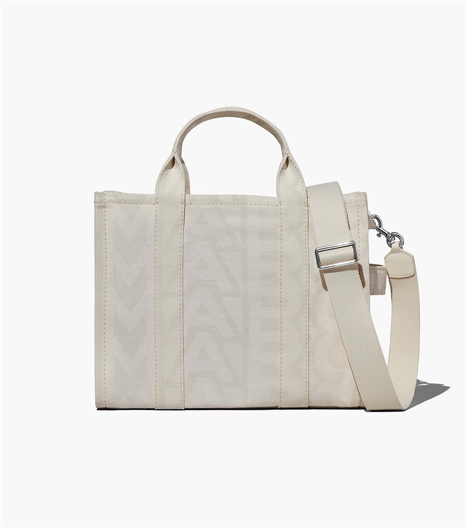 Bolso Tote Marc Jacobs The Outline Monogram Medium Mujer Blancas | Peru-57416