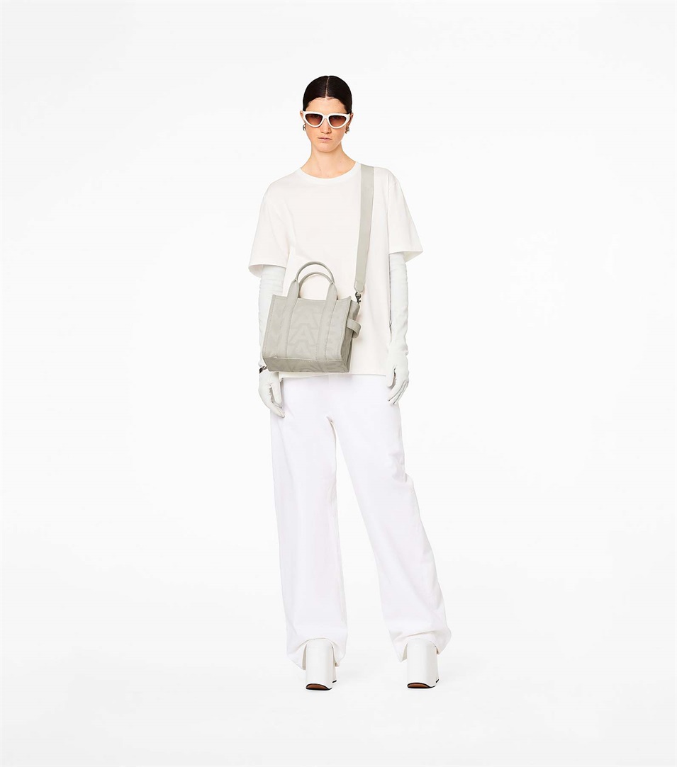 Bolso Tote Marc Jacobs The Outline Monogram Mini Mujer Blancas | Peru-87095