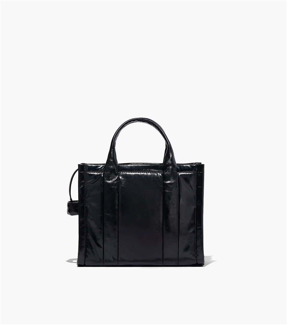 Bolso Tote Marc Jacobs The Shiny Crinkle Medium Mujer Negras | Peru-14230