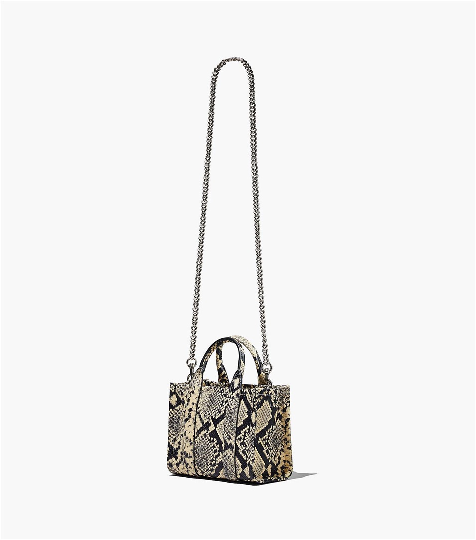 Bolso Tote Marc Jacobs The Snake-Embossed Micro Mujer Gris Multicolor | Peru-26590