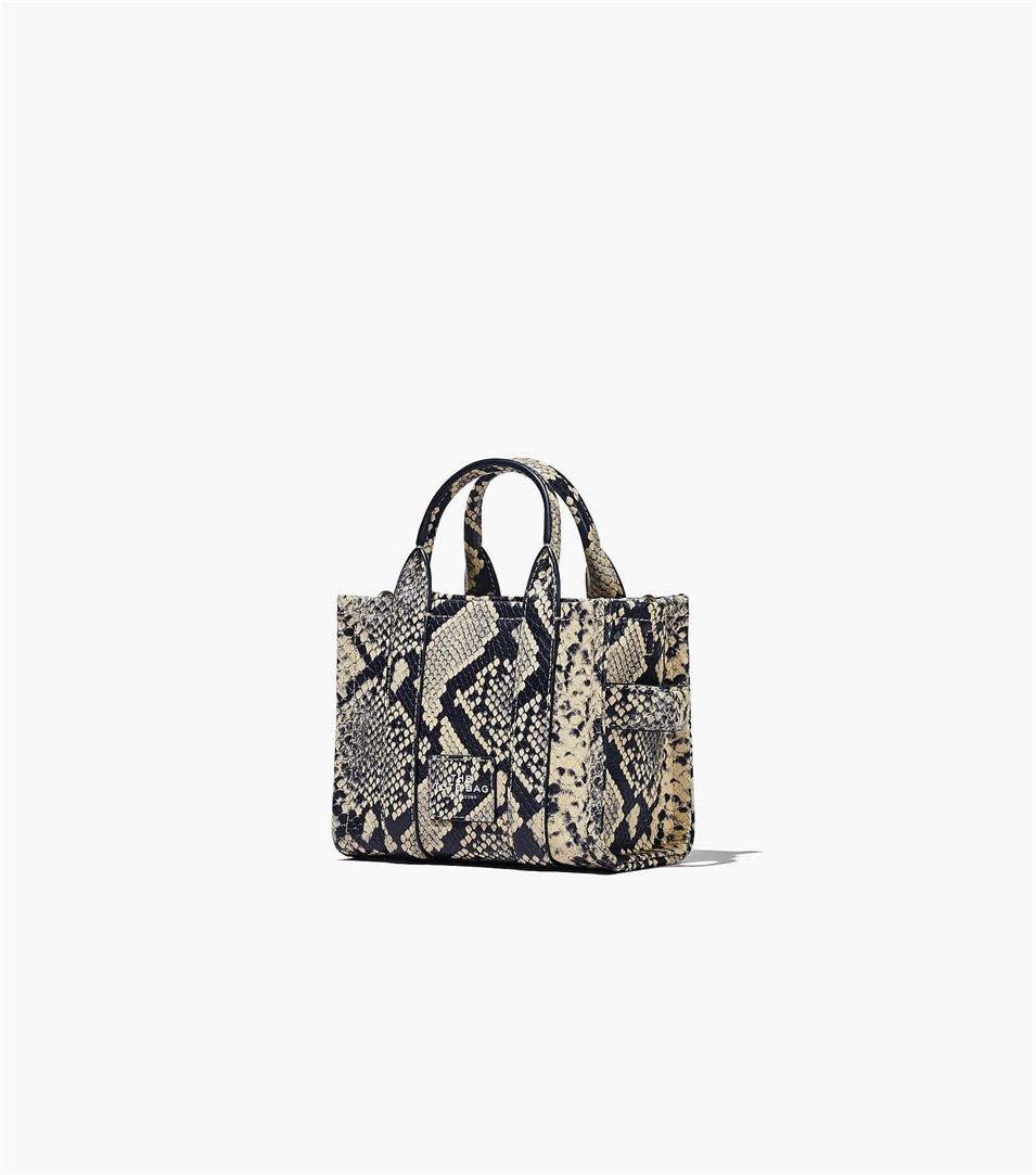 Bolso Tote Marc Jacobs The Snake-Embossed Micro Mujer Gris Multicolor | Peru-26590