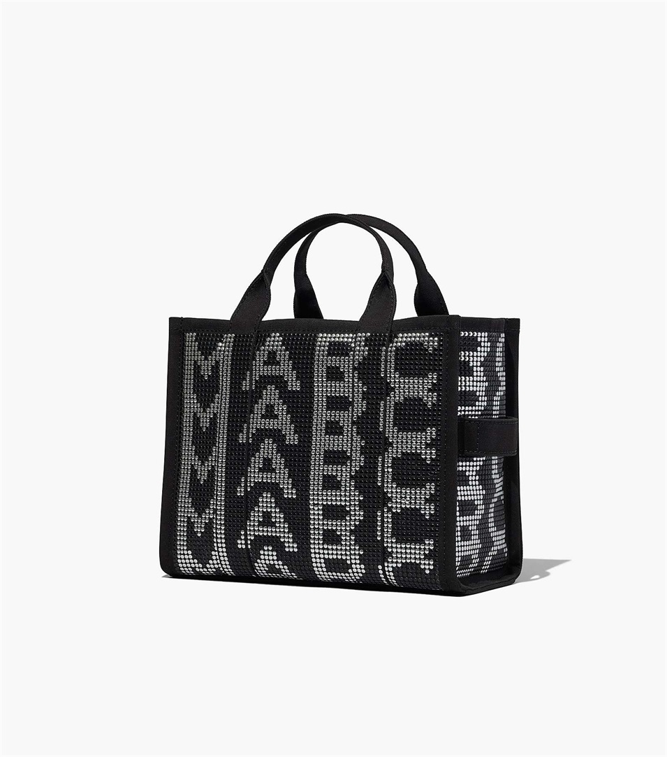 Bolso Tote Marc Jacobs The Studded Monogram Medium Mujer Negras Multicolor | Peru-49108