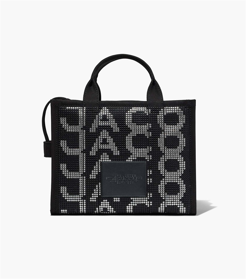 Bolso Tote Marc Jacobs The Studded Monogram Medium Mujer Negras Multicolor | Peru-49108