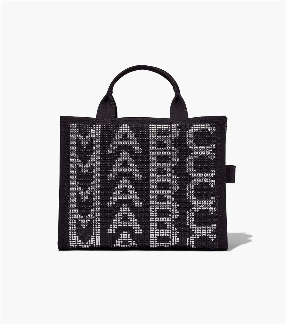 Bolso Tote Marc Jacobs The Studded Monogram Medium Mujer Negras Multicolor | Peru-49108