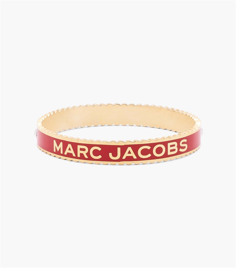 Brazaletes Marc Jacobs The Medallion Large Mujer Rojas Doradas | Peru-97820