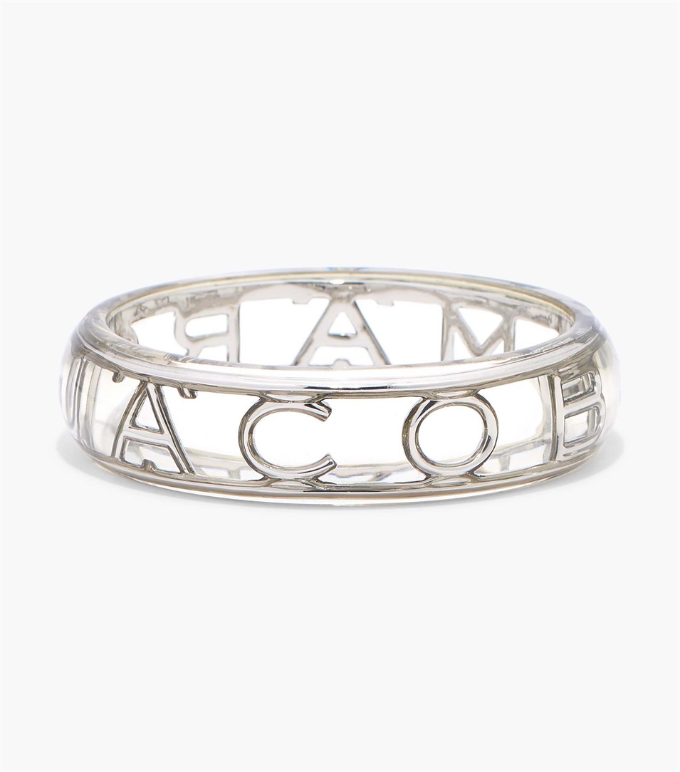 Brazaletes Marc Jacobs The Monogram Mujer Plateadas | Peru-03815