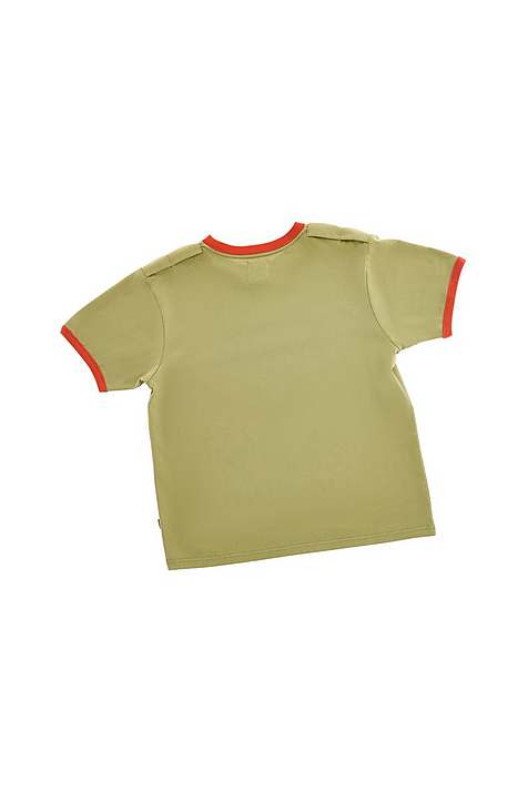 Camiseta Marc Jacobs Go To Hell Ringer Mujer Verde | Peru-70384