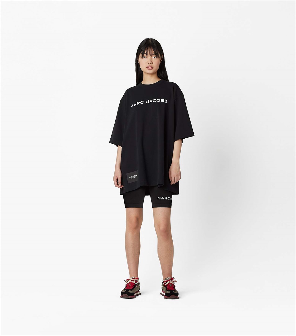 Camiseta Marc Jacobs The Big Mujer Negras | Peru-94650