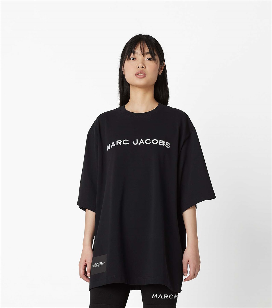 Camiseta Marc Jacobs The Big Mujer Negras | Peru-94650