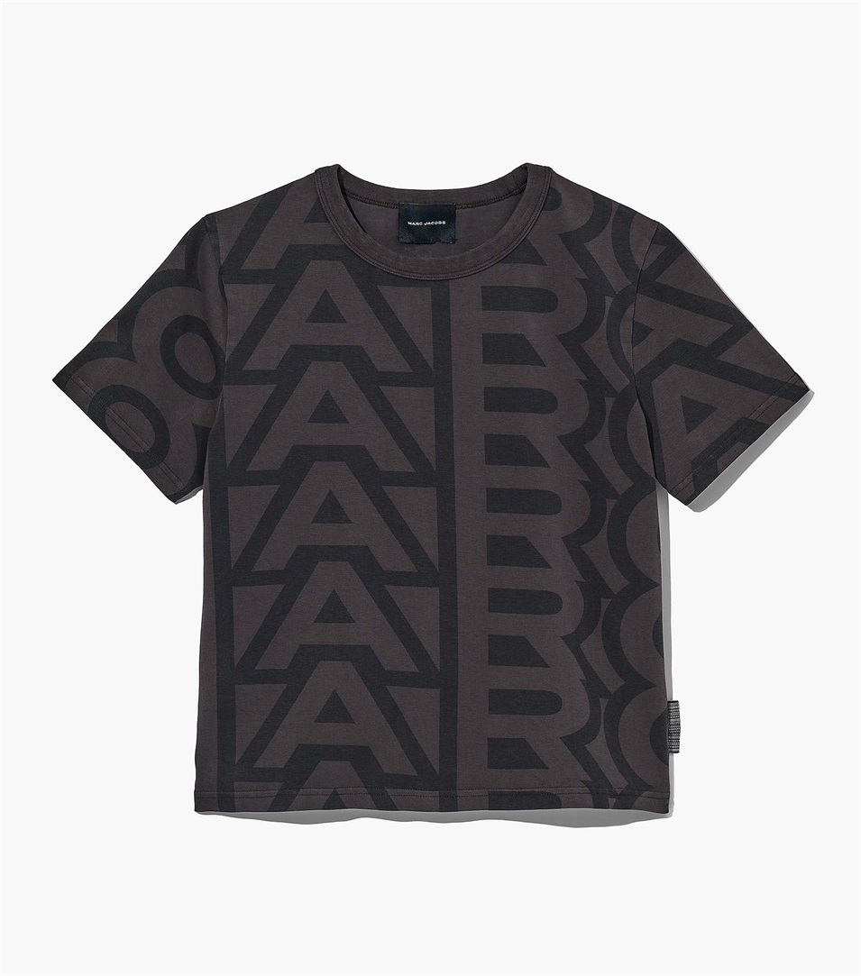 Camiseta Marc Jacobs The Monogram Baby Mujer Negras Gris | Peru-57931