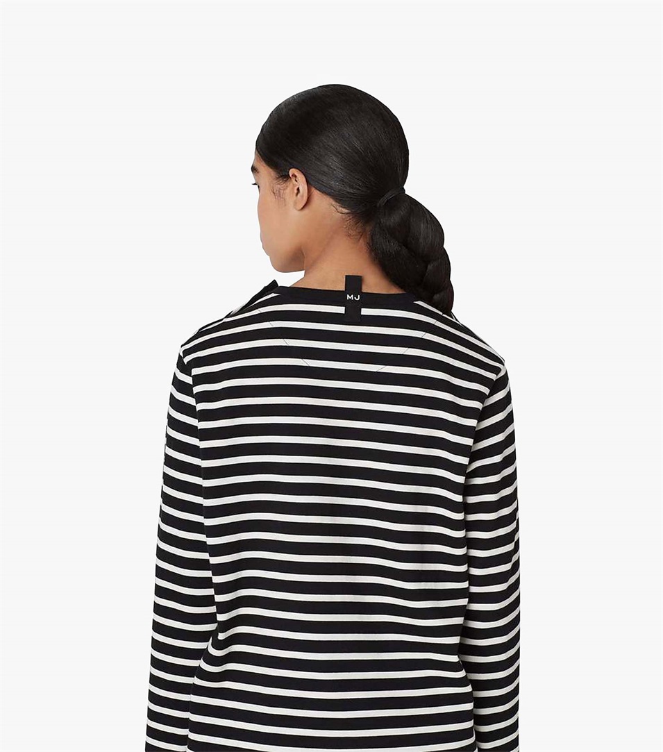 Camiseta Marc Jacobs The Striped Mujer Negras Multicolor | Peru-91346