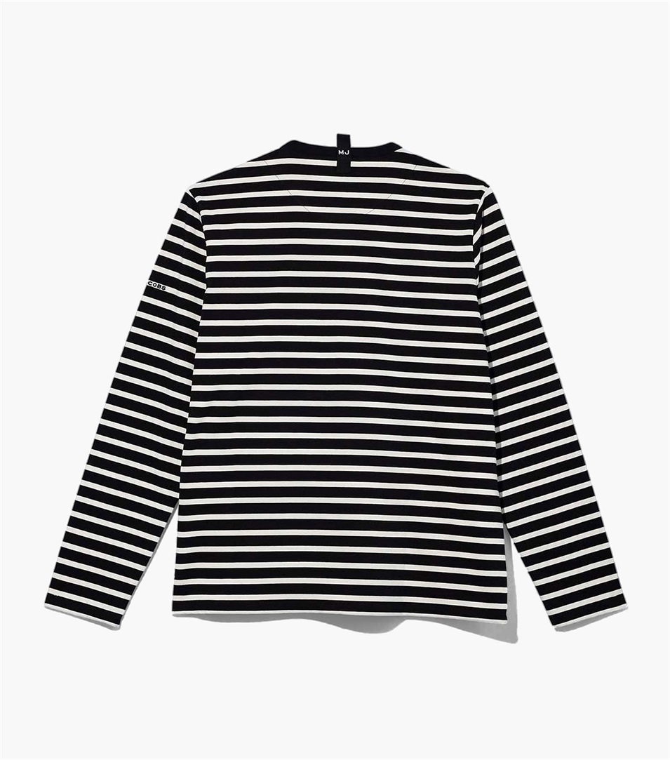 Camiseta Marc Jacobs The Striped Mujer Negras Multicolor | Peru-91346