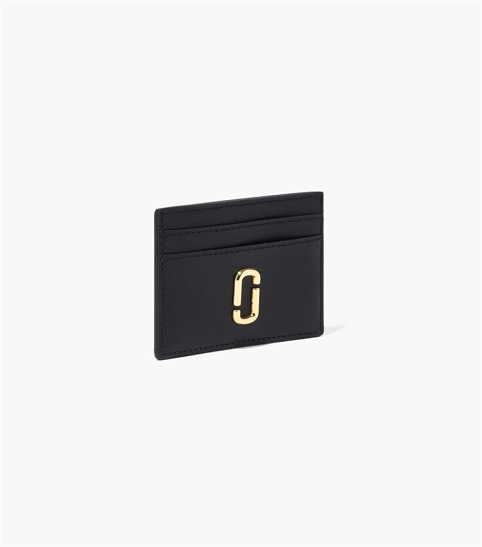 Carteras Marc Jacobs The J Marc Card Case Mujer Negras | Peru-45928