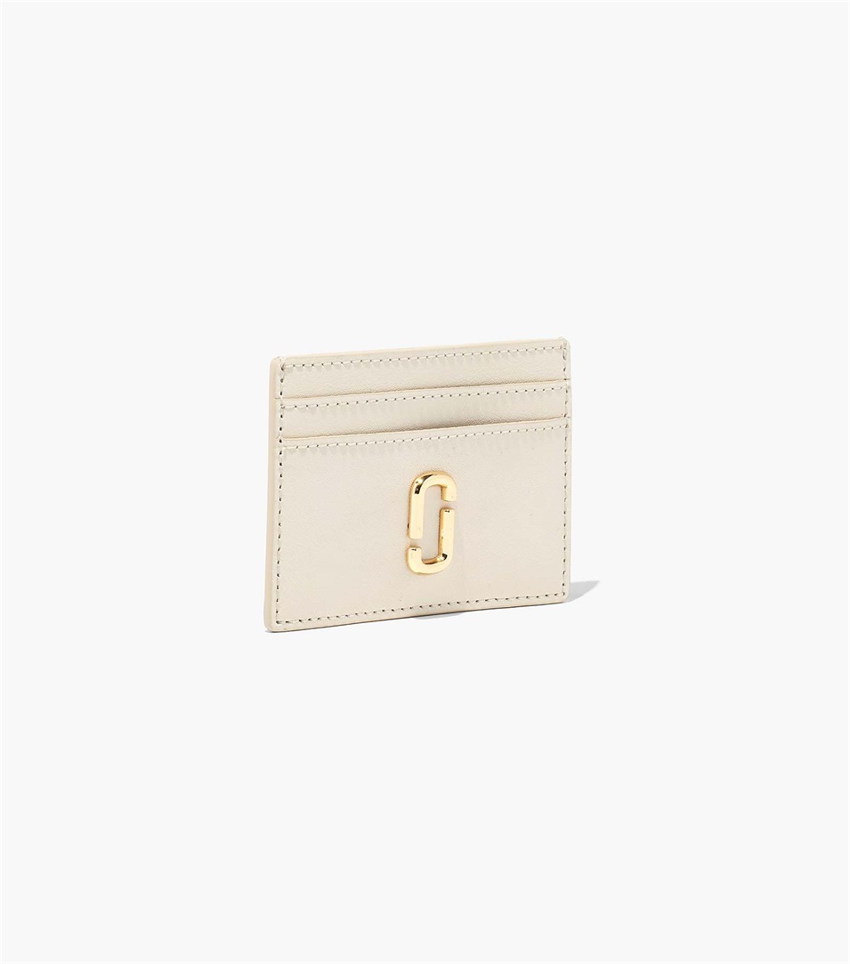 Carteras Marc Jacobs The J Marc Card Case Mujer Blancas | Peru-72915