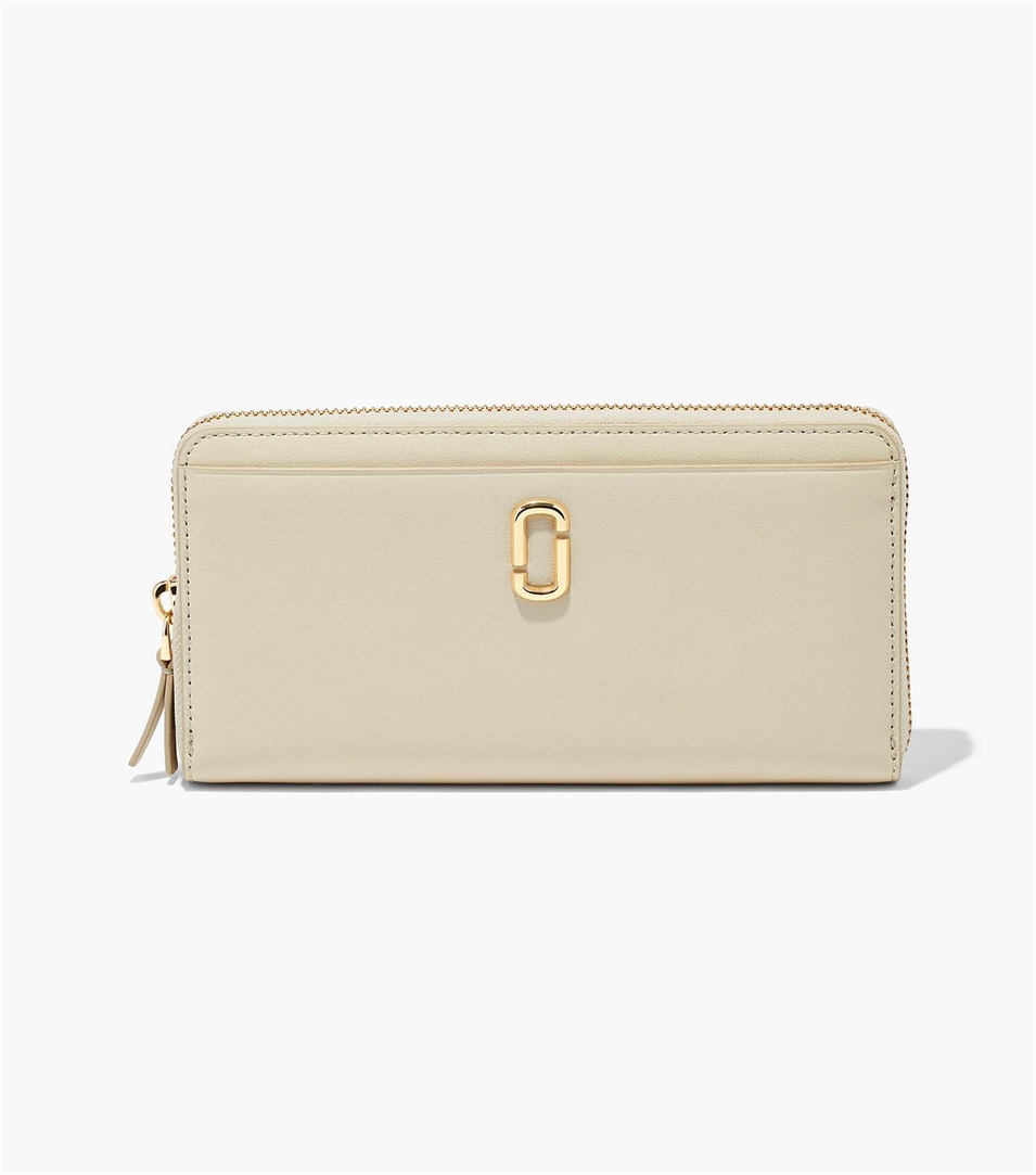 Carteras Marc Jacobs The J Marc Continental Mujer Blancas | Peru-69208