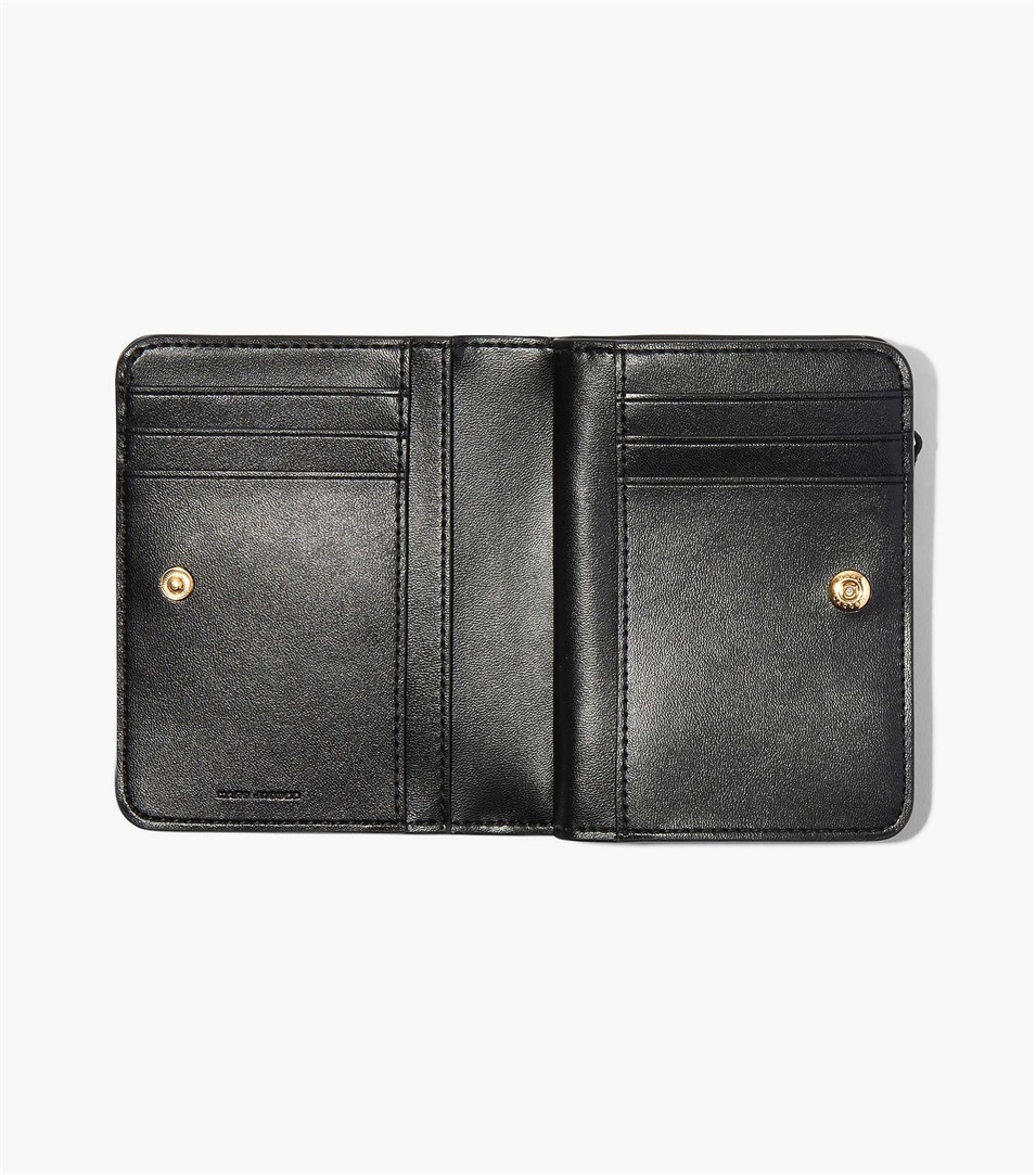 Carteras Marc Jacobs The J Marc Mini Compact Mujer Negras | Peru-92581