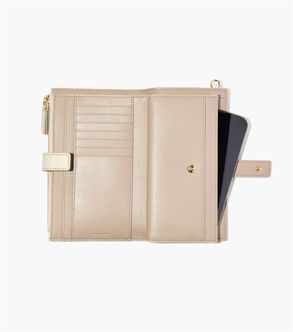 Carteras Marc Jacobs The J Marc Phone Wristlet Mujer Blancas | Peru-14608