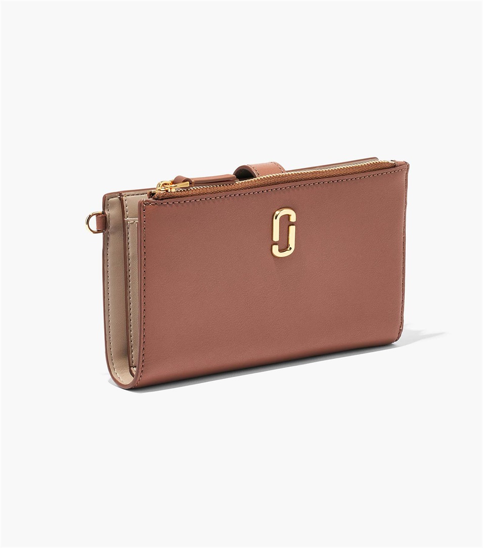 Carteras Marc Jacobs The J Marc Phone Wristlet Mujer Chocolate | Peru-92607