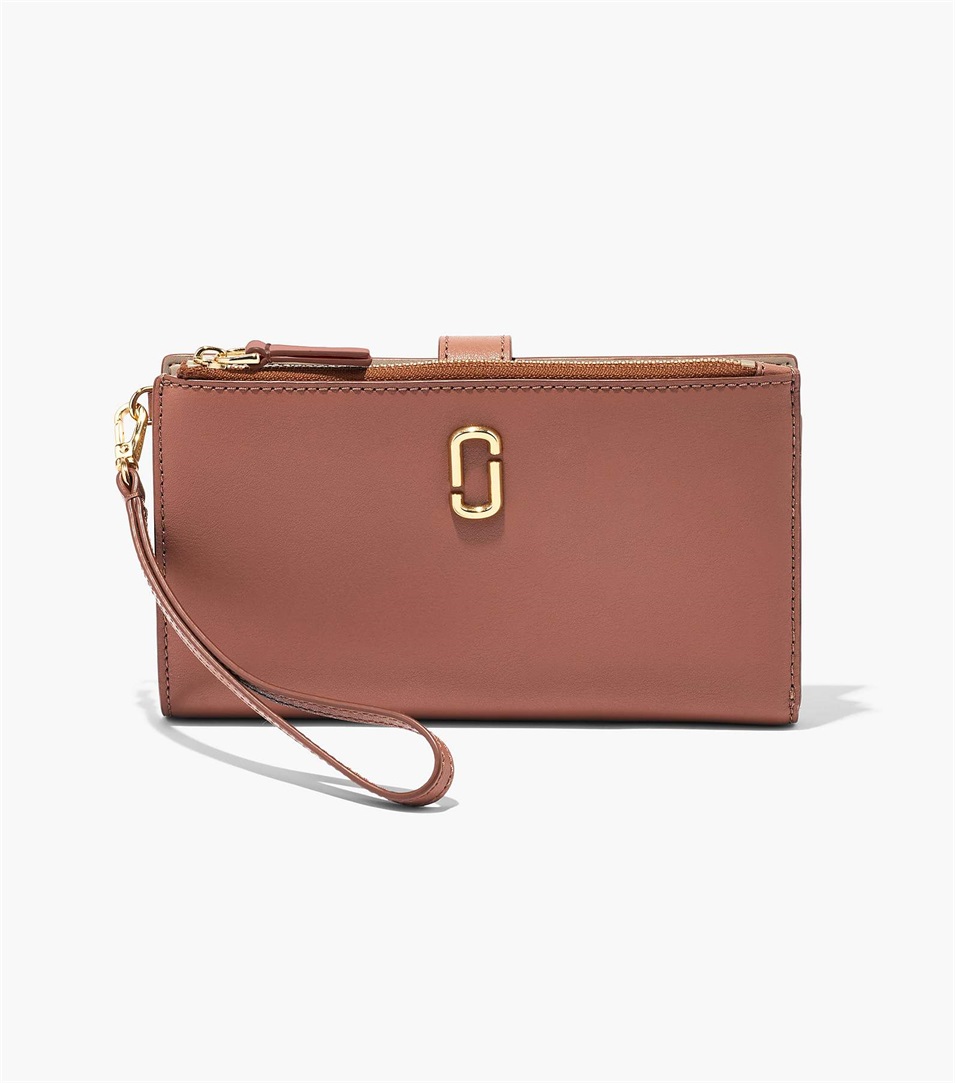 Carteras Marc Jacobs The J Marc Phone Wristlet Mujer Chocolate | Peru-92607