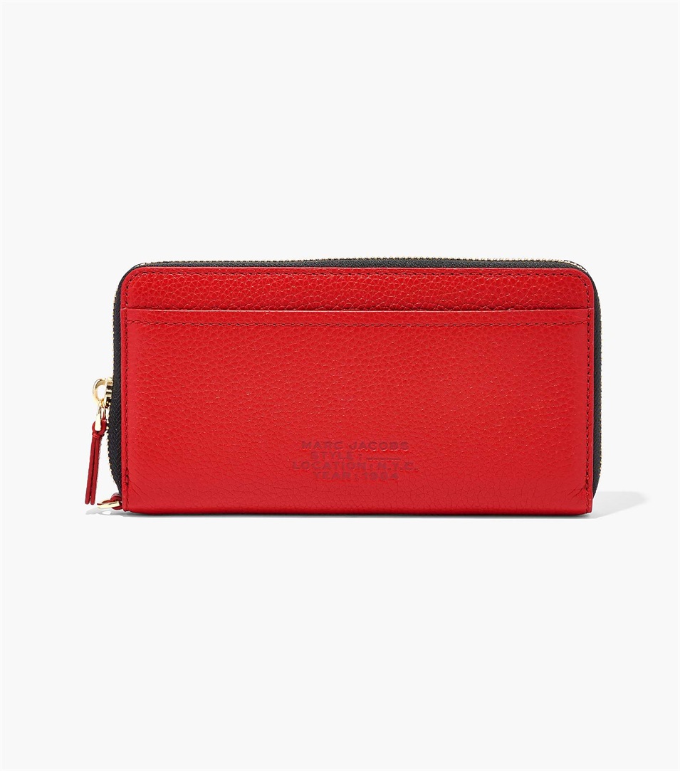 Carteras Marc Jacobs The Leather Continental Mujer Rojas | Peru-39465