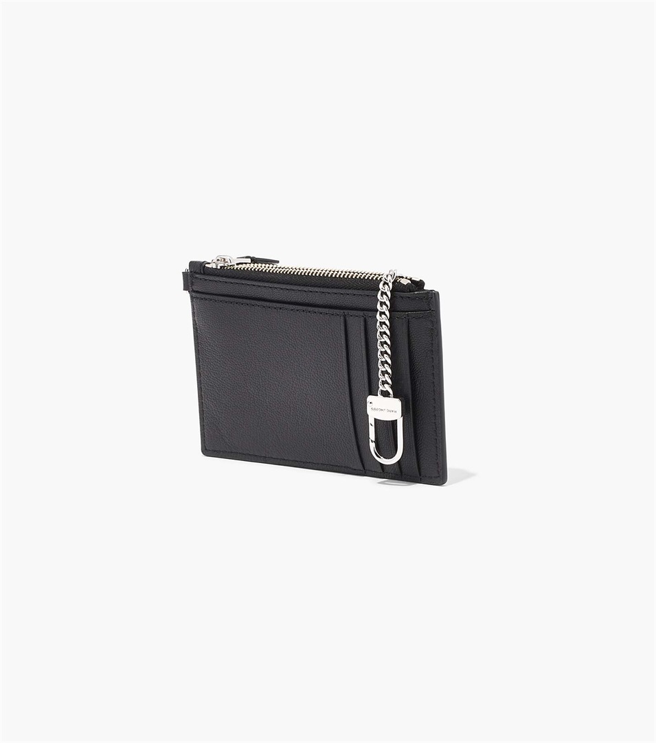 Carteras Marc Jacobs The Slim 84 Top Zip Wristlet Mujer Negras | Peru-01742