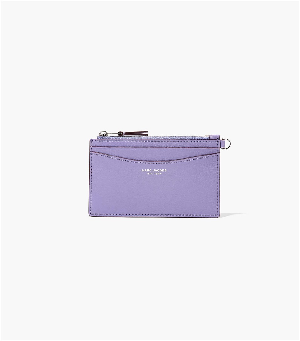 Carteras Marc Jacobs The Slim 84 Top Zip Wristlet Mujer Moradas | Peru-18342