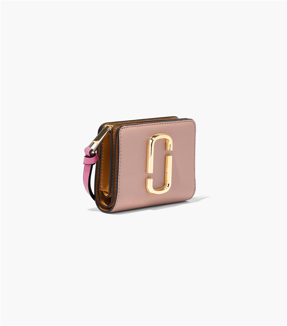 Carteras Marc Jacobs The Snapshot Mini Compact Mujer Rosas Multicolor | Peru-20135