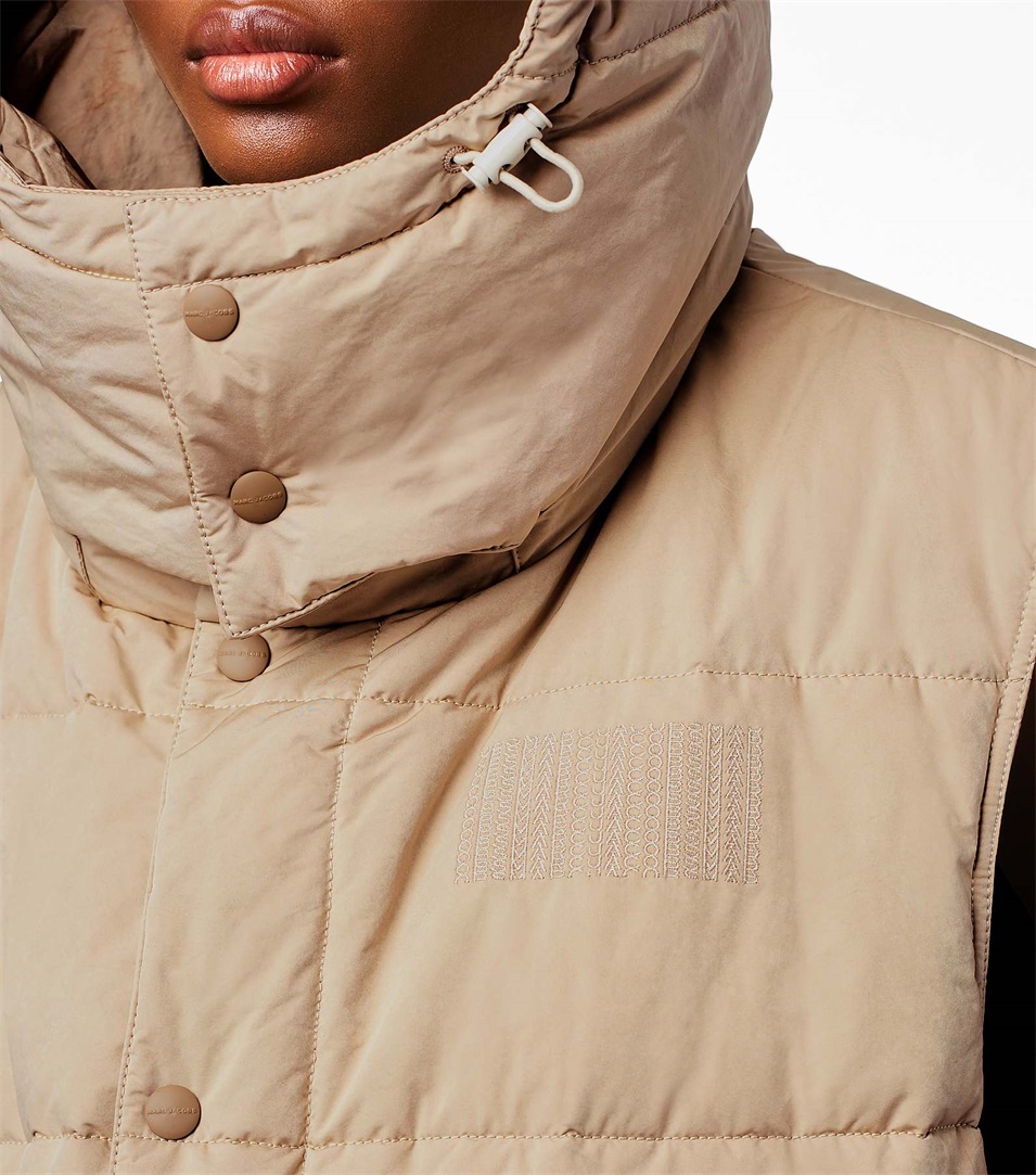 Chalecos Marc Jacobs The Oversized Puffer Mujer Beige | Peru-95048