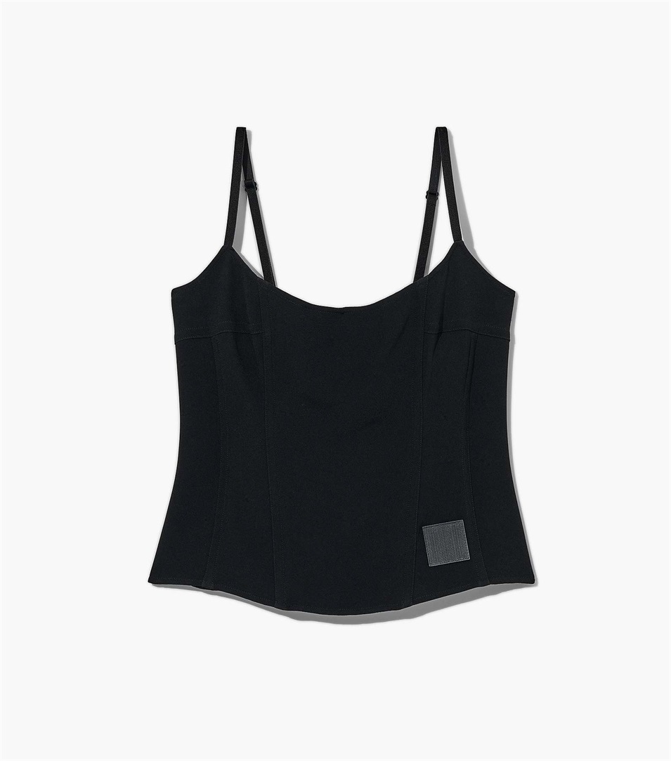 Chalecos Marc Jacobs The Structured Camisole Mujer Negras | Peru-62079