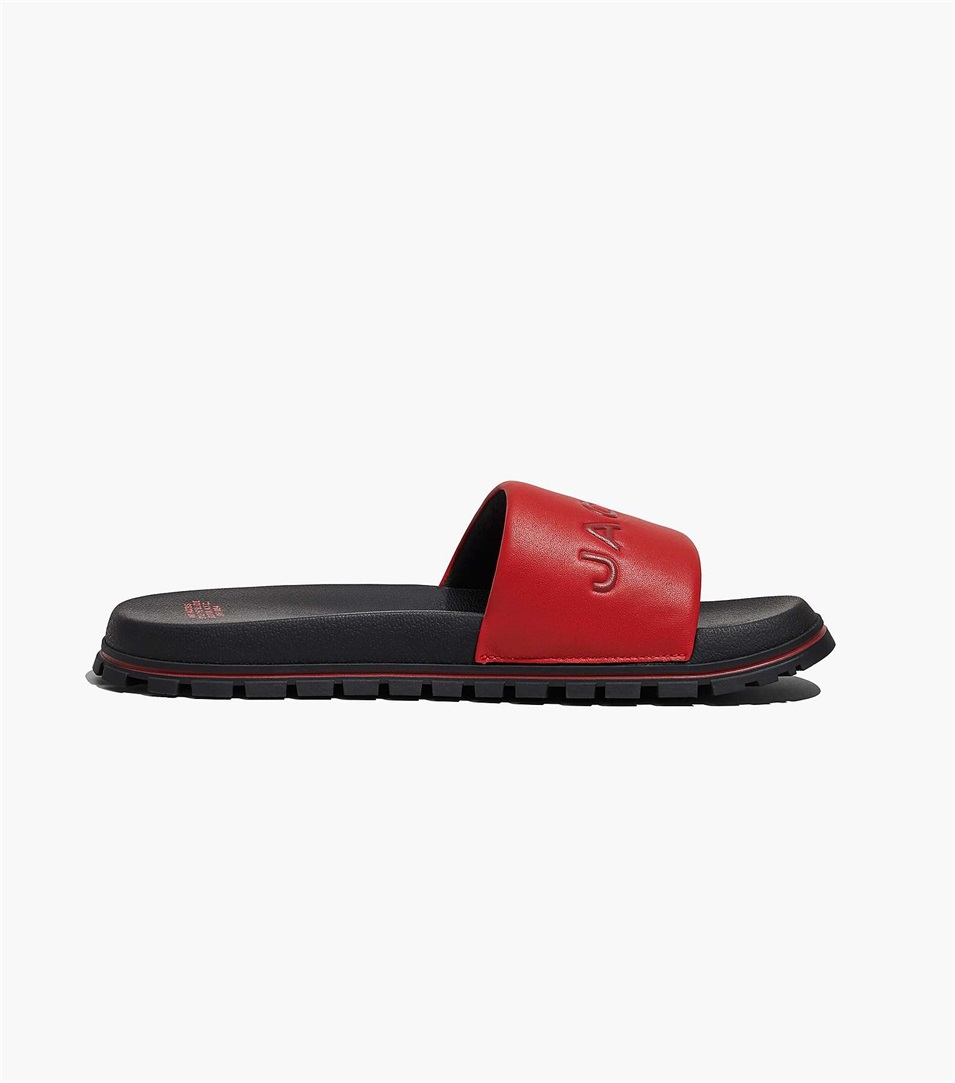 Chanclas Marc Jacobs The Leather Mujer Rojas | Peru-69457