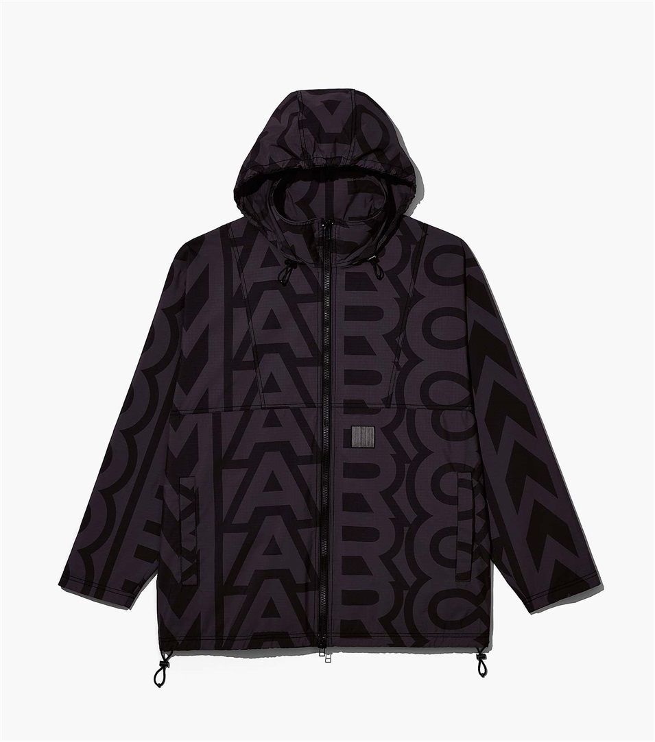 Chaquetas Marc Jacobs The Monogram Ripstop Mujer Negras Gris | Peru-59204