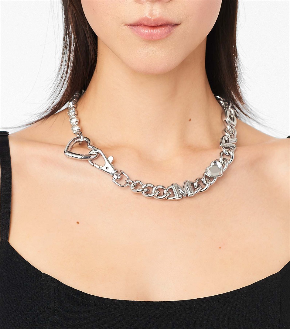 Collar Marc Jacobs The Charmed Heart Chain Mujer Plateadas | Peru-80749