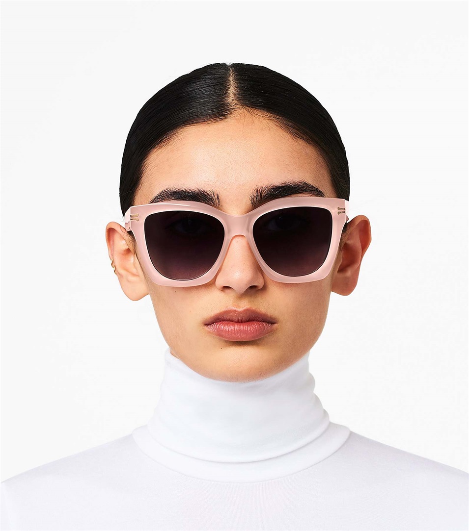 Gafas de Sol Marc Jacobs Icon Edge Oversized Square Mujer Rosas | Peru-16523