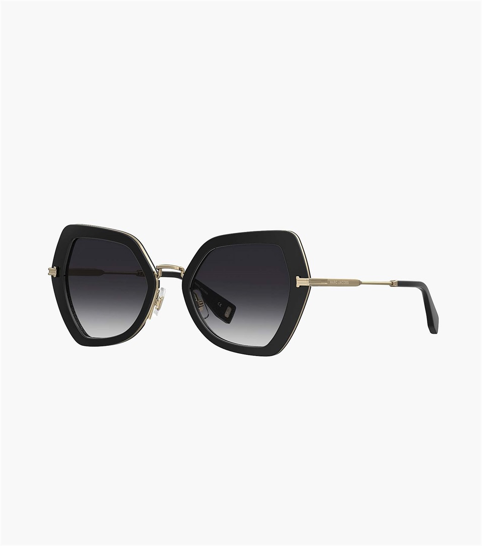 Gafas de Sol Marc Jacobs Icon Oversized Butterfly Mujer Negras | Peru-03541