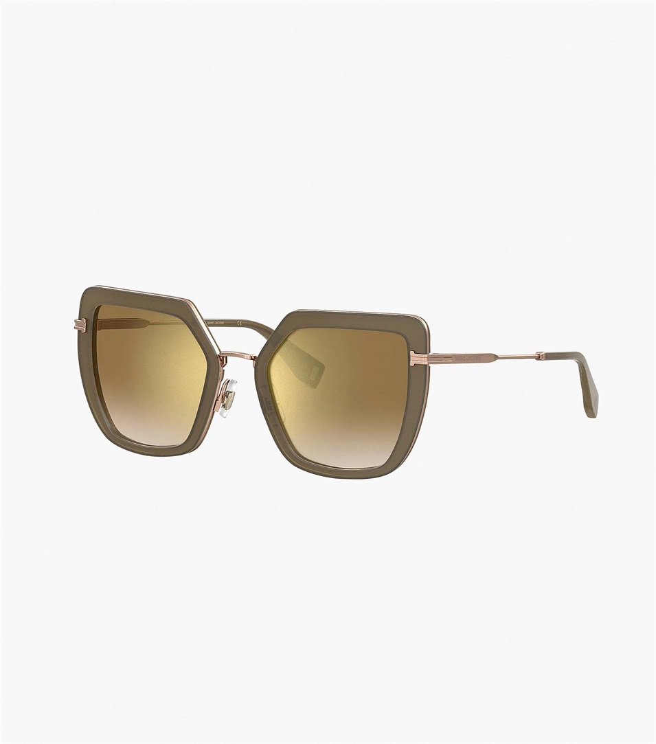 Gafas de Sol Marc Jacobs Icon Oversized Butterfly Mujer Doradas | Peru-60249