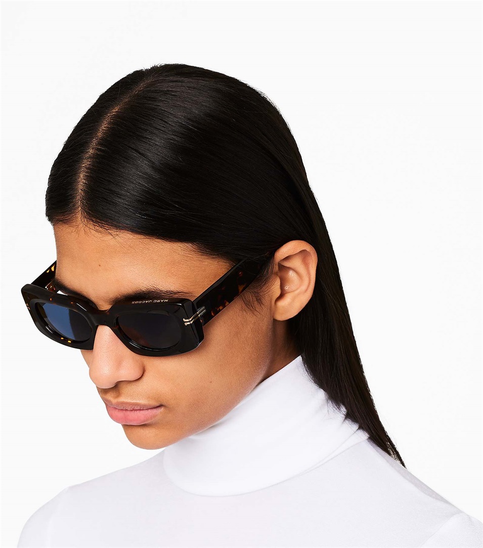 Gafas de Sol Marc Jacobs Icon Rectangular Mujer Negras | Peru-29371