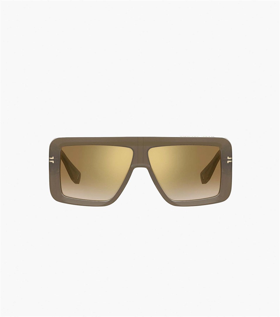 Gafas de Sol Marc Jacobs Icon Rectangular Mujer Verde Oliva | Peru-73051