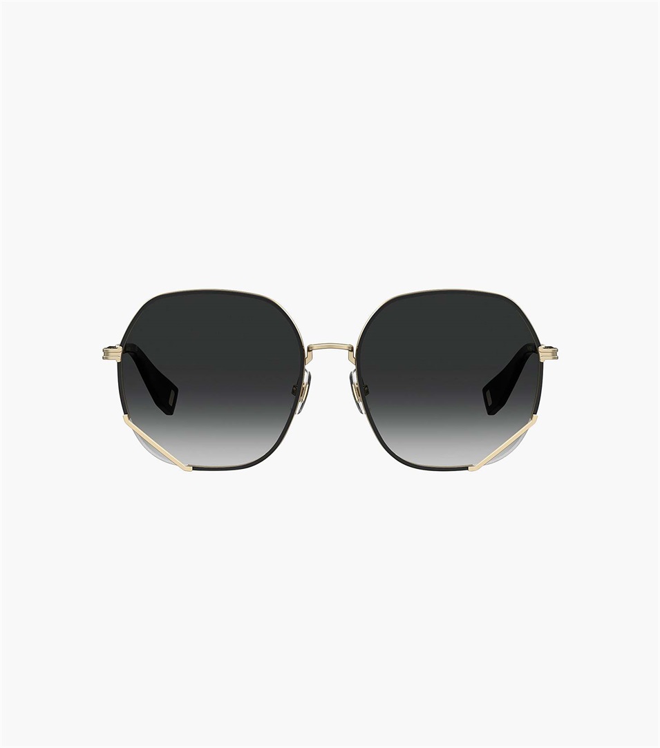 Gafas de Sol Marc Jacobs Round Hexagon Metal Mujer Doradas Negras | Peru-51302